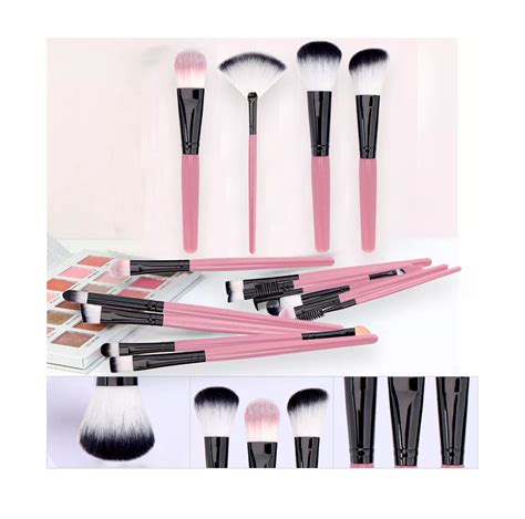 Kit De Brochas De Maquillaje Profesional Labg Rosa 25 Piezas