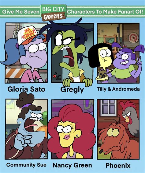 Big City Greens Sixfanarts Challenge By Toonant99 On Newgrounds