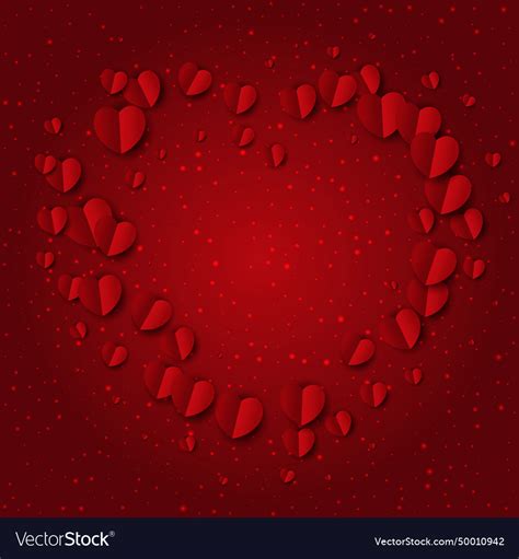 Elegant Valentines Day Background With Heart Vector Image