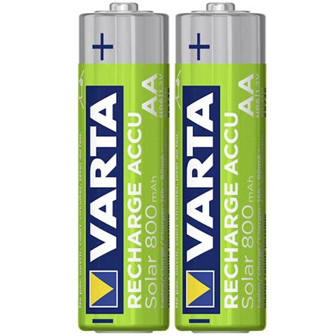 Pile Recharge Varta Accu Solar AA 800 MAH Lot De 2