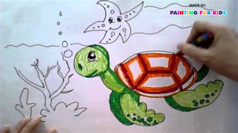 Sea Turtles Drawings For Kids