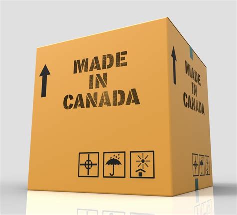 stock photo    canada means store canadian production