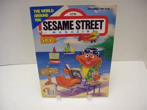 SESAME STREET MAGAZINE July/August 1989 The World Around You £8.22 - PicClick UK