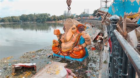 Ganesh Nimajjanam At Tank Bund Big Ganesh Immersion In Tankbund