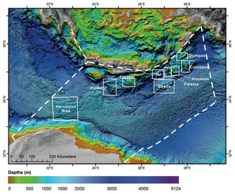 38 Location Of The Seamount Areas In The Libyan Sea Discussed In This