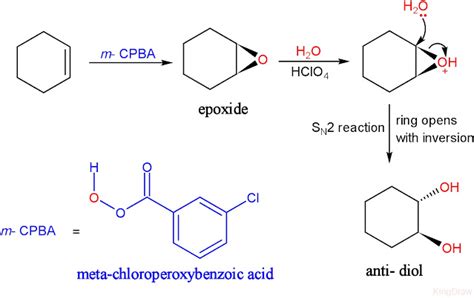 Chembox Alkene Oxidation To 12 Diols Alkene Hydroxylation