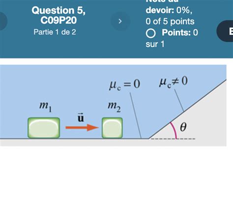 Solved Question 5 A Block Of Mass M1 8 Kg Moving At A