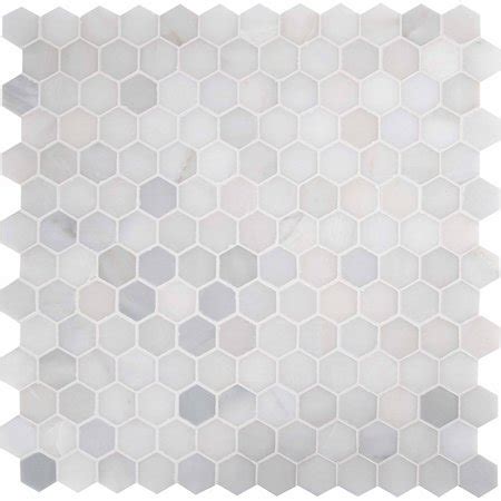 Msi Greecian White Hexagon In X In X Mm Polished Marble