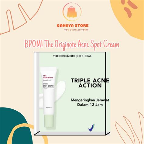 Jual The Originote Acne Spot Cream BPOM Produk The Originote Shopee