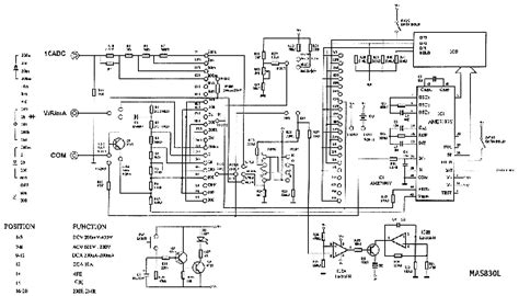 Dt830l Digital Multimeter Circuit Diagram Pdf