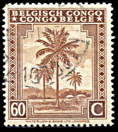 Belgian Congo 213 Used Oil Palms Europe Belgium Colonies