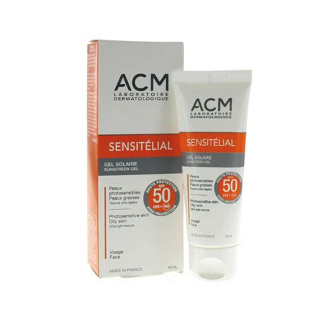 ACM Sensitelial SPF Sunscreen Gel SPF 50 40 Ml EBay