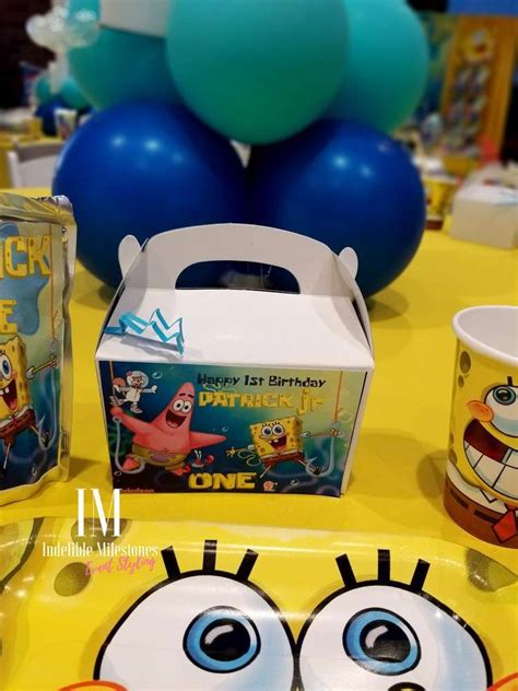 Spongebob Birthday Party Ideas Photo 11 Of 17 Catch My Party Beach