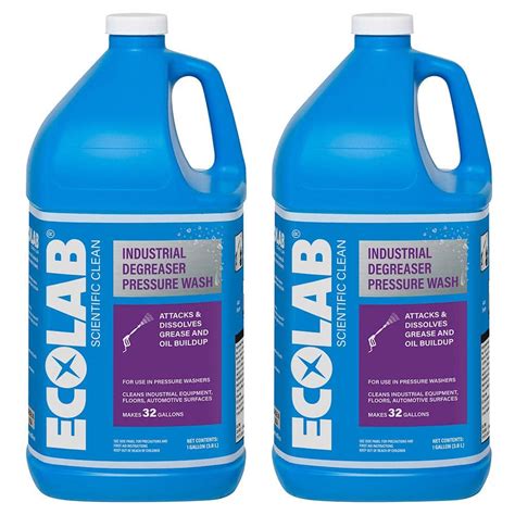 Ecolab 1 Gal Industrial Degreaser Pressure Wash Concentrate 2 Pack 7700422c2 The Home Depot