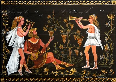 Greek Wall Art Greek Mythology Original Acrylic Painting Etsy