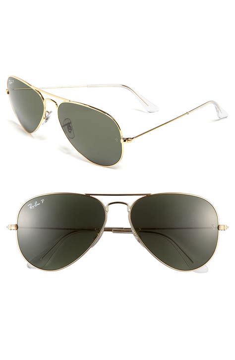 Ray Ban 58mm Polarized Aviator Sunglasses Nordstrom