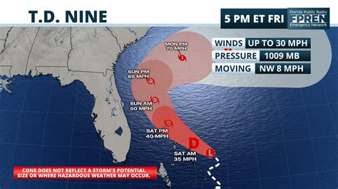 Tropical Depression Nine Forms Wkgc Fm Public Radio