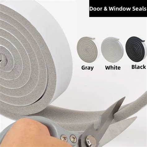 2M 4M Sponge Foam Insulation Tape Door Window Sealing Strip Weather