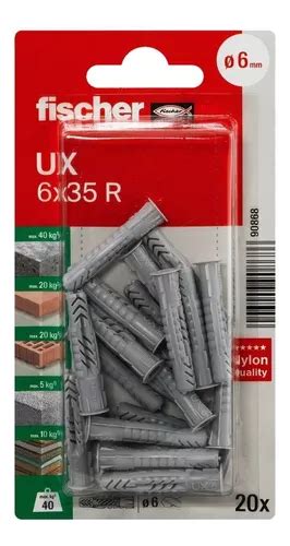 Taquete Universal Nylon 1 4 Ux 6 X 35 20 Pzs