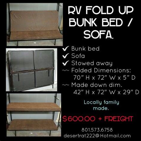 7 best Cargo Trailer RV fold up bunk beds images on Pinterest | Cargo ...