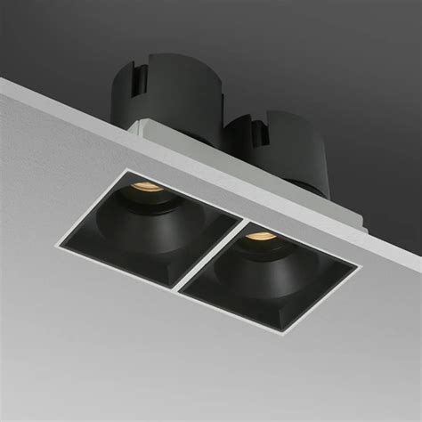 Aisilan Led Embedded Square Double Head Downlight Borderless W W