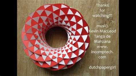 Sliceform Papercraft Torus Tutorial Dutchpapergirl Paper