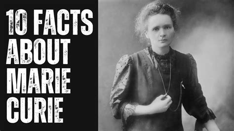 Top Facts About Marie Curie The Genius Of Marie Curie Youtube