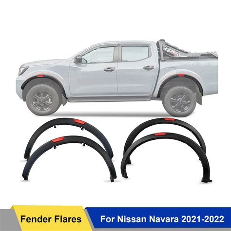 3 Fender Flares For Nissan Navara 2021 2022 Frontier Pro 4x Front Set