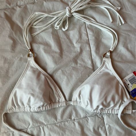 Cyn Luca Swim Cyn Luca Xs Bikini Top With Gold Detail Poshmark