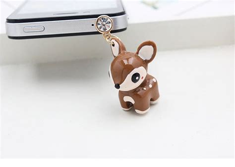 Adorable Deer Dust Plug For Iphone Ipad And Samsung Note