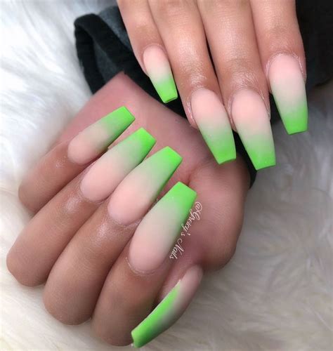 Neon Nails Green Nails Green Nail Designs Green Acrylic Nails