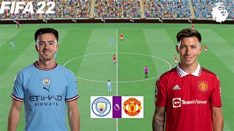 Fifa 23 Man United Vs Man City Premier League English Full Gameplay Ps5 Youtube