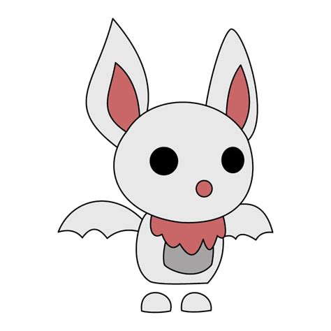 Adopt Me Albino Bat Coloring Page and Tracing Page - Drawing Gallery