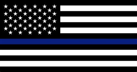 Premium Vector Thin Blue Line Usa Police Flag Vector Image