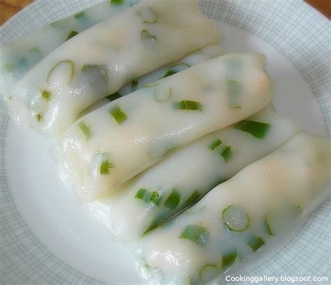 Steamed Rice Rolls With Prawns Chee Cheong Fun Cooking Gallery