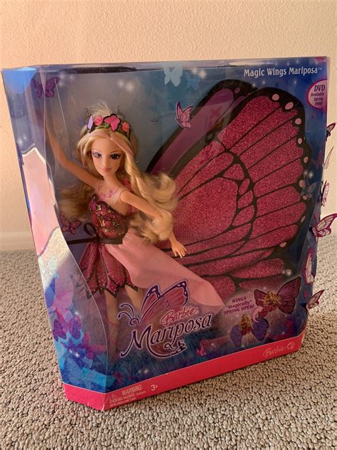 Rare Collectible New Mint In Box Nrfb Barbie Mariposa Magic Wings Doll