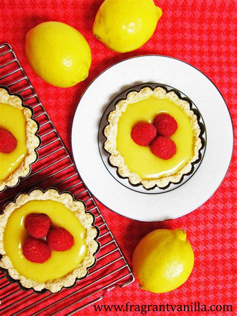 Vegan Mini Lemon Tarts Fragrant Vanilla Cake