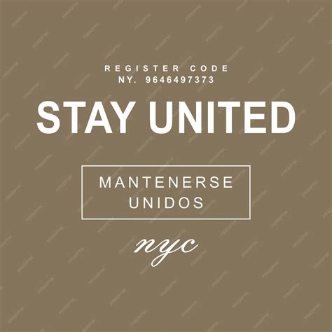 Premium Vector Stay United Motivational Quotes Typography Slogan Colorful Abstract Design