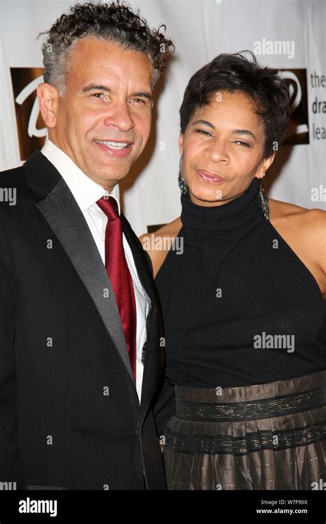 New York USA 2 February 2009 Brian Stokes Mitchell His Wife