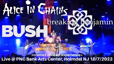 Alice In Chains Breaking Benjamin Bush Live Pnc Bank Arts Center Nj