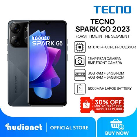 Tecno Spark Go 2023 Smartphone 3gb64gb 4gb64gb Mediatek Mt6761 Helio