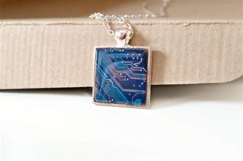 Hardresols Circuit Board Necklace Geekery Jewelry Computer Jewelry