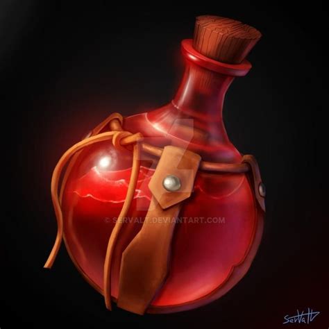 Health Potion By Servalt On Deviantart Potions Healing Potion Magic