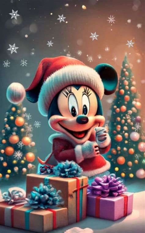 Pin By Edna Santiago On Disney Minnie Mouse Christmas Merry