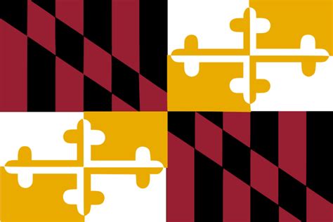 Flag of Maryland with the colors inverted : r/vexillology