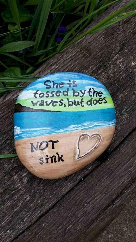 20 Beautiful Painted Rocks Quotes Design Ideas Rock Painting Ideas Easy Painted Rocks River