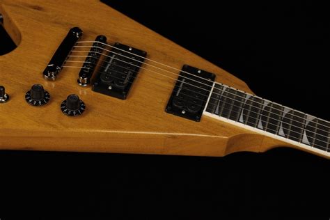 Gibson Dave Mustaine Flying V EXP Antique Natural SN 211530219