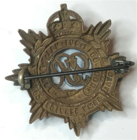 Ww Royal Army Service Corps Cap Badge Made Into Sweetheart Brooch