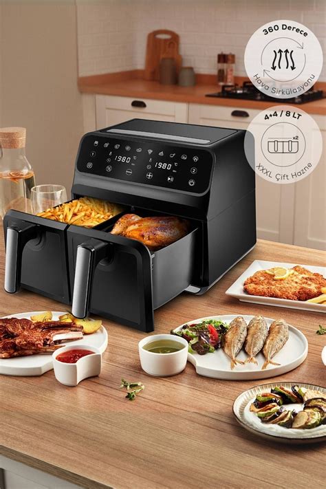 Karaca Multifry Xxxl Litre Dijital Twin Iki Hazneli Airfryer Fiyat