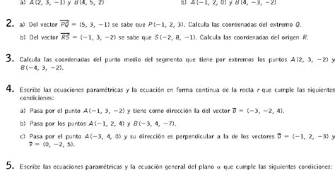 Posiciones De Rectas Y Planos Ejercicios Resueltos Matematicas 2 Images